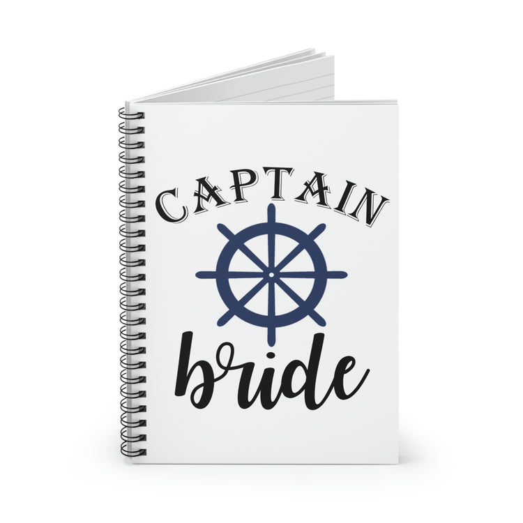 Spiral Notebook irst Mate Captain Bride Party Crew Bridal Party Bridesmaid Proposal | Bridal Shower Gift|Team Bride