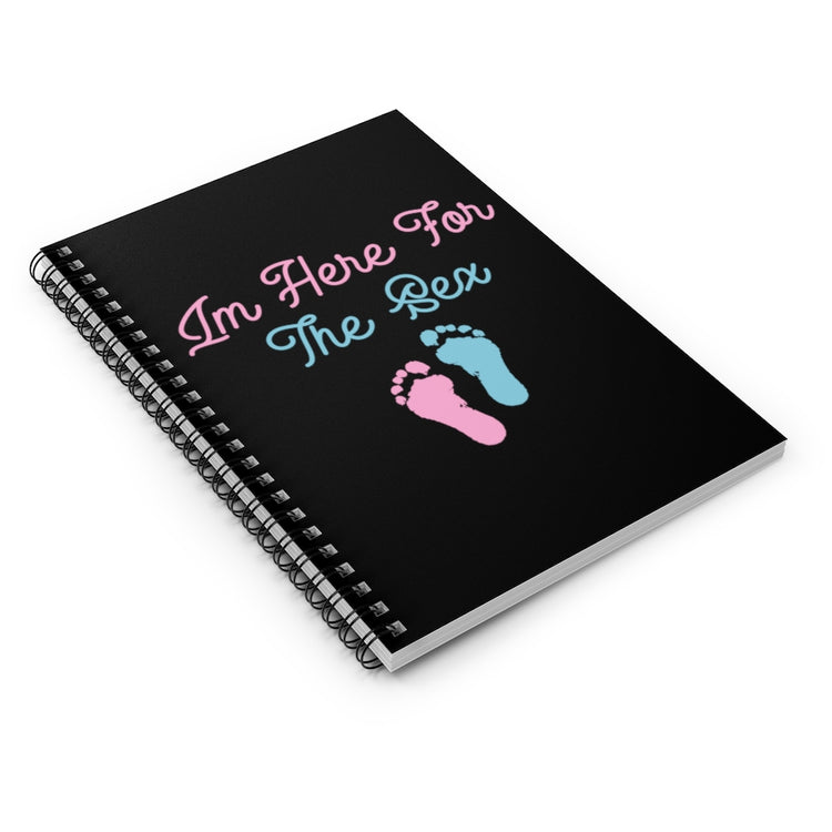 Spiral Notebook Humorous Dad Party Revealing Mom Baby Funny Saying Grandma Hilarious Mothering