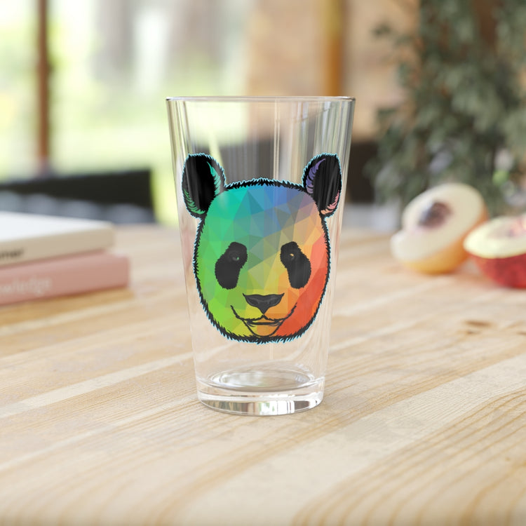 Beer Glass Pint 16oz  Novelty Panda Ailurus Animals Fan Fulgens Natures Enthusiast Humorous Pandas