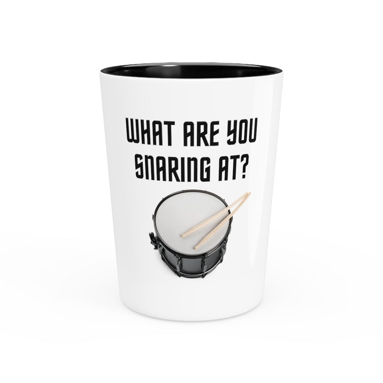 Shot Glass Party Ceramic Tequila Funny Drummer Saying Percussionists I Snare Pun Women Men Hilarious Drummers Appreciation Drums Gag Drumming