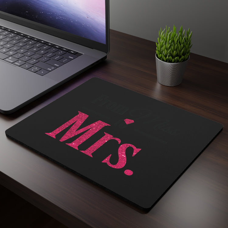 From Miss To Mrs | With All My Favorite Bitches | Wifey Shirt | Just Married Shirts | Future Mrs Shirt | Bridal Shower | Bachelorette Party Rectangular Mouse Pad