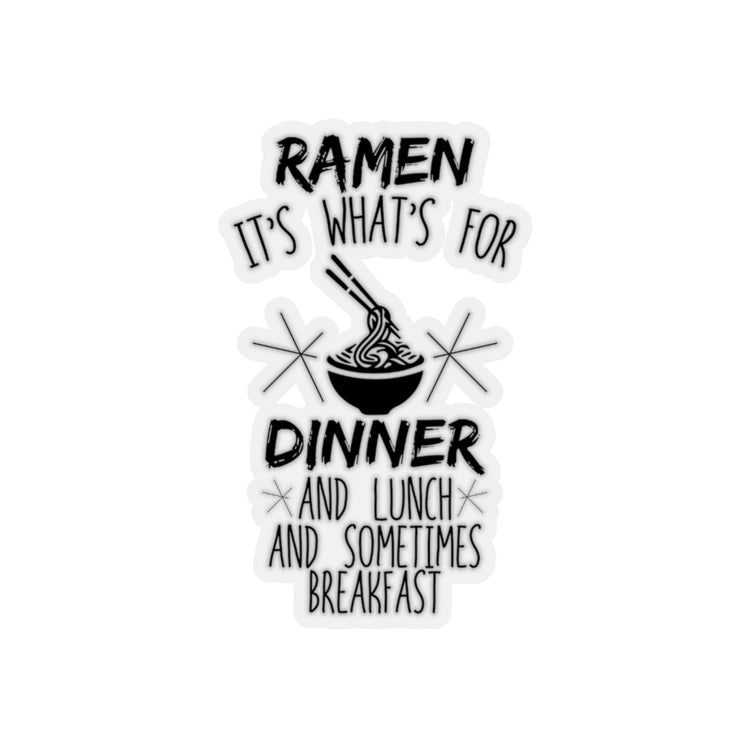Sticker Decal Humorous Thinking About Ramen Illustration Gift Funny Noodles Stickers For Laptop Car