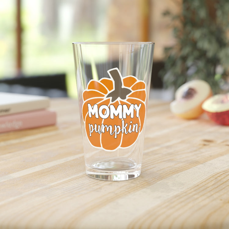 Beer Glass Pint 16oz  Family Pumpkin  | Thanksgiving