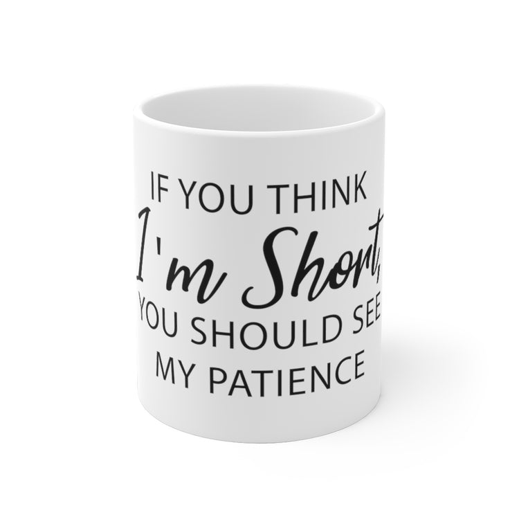 White Ceramic Mug  Humorous Impatient Introverts Awkward Statements Pun Line Hilarious Introverted Impatience Mocking Sayings