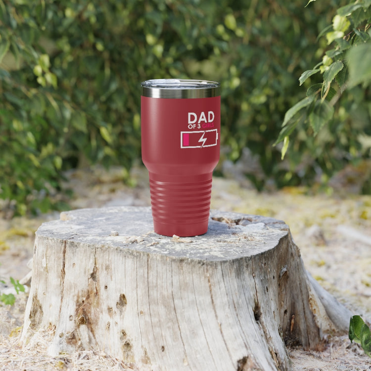 30oz Tumbler Stainless Steel  Colors Humorous Funny Dad Tired Sarcastic Mockery Saying Daughters  Novelty Dad Parent