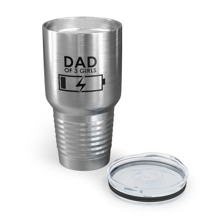 30oz Tumbler Stainless Steel  Colors Humorous Funny Dad Tired Sarcastic Mockery Saying Daughters  Novelty Dad Parent