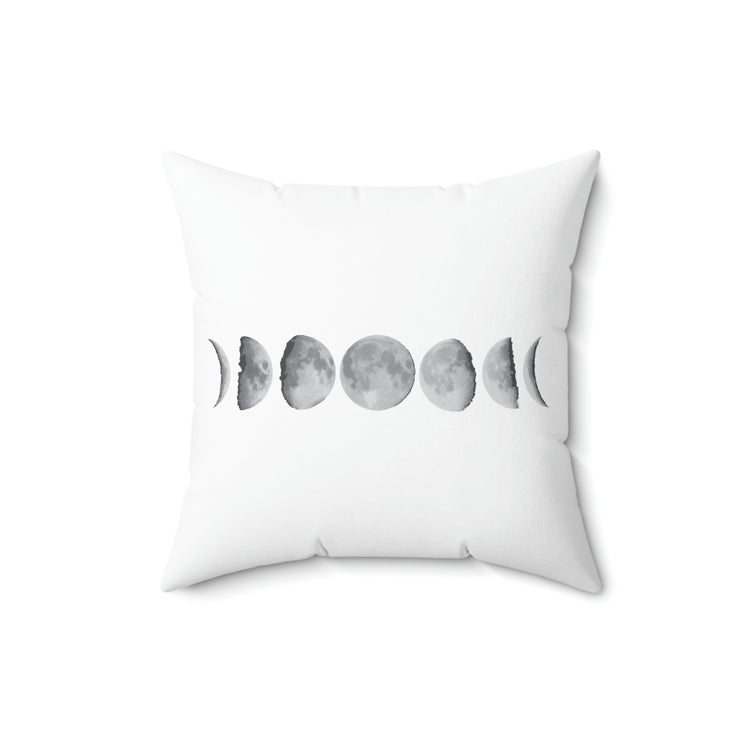 Phases of Moon Spun Polyester Square Pillow