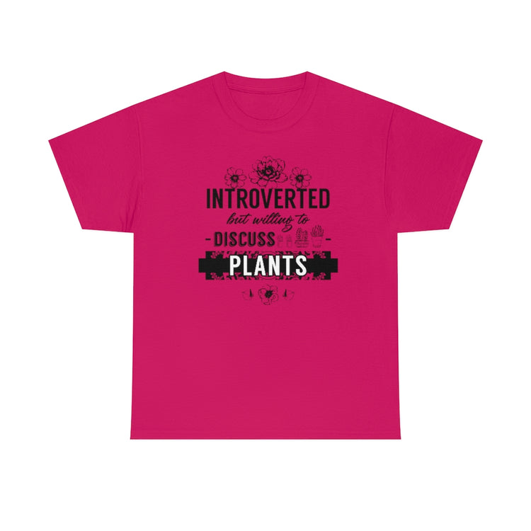 Introverted Planting Enthusiasts Botanists Illustration Pun Humorous Introverts