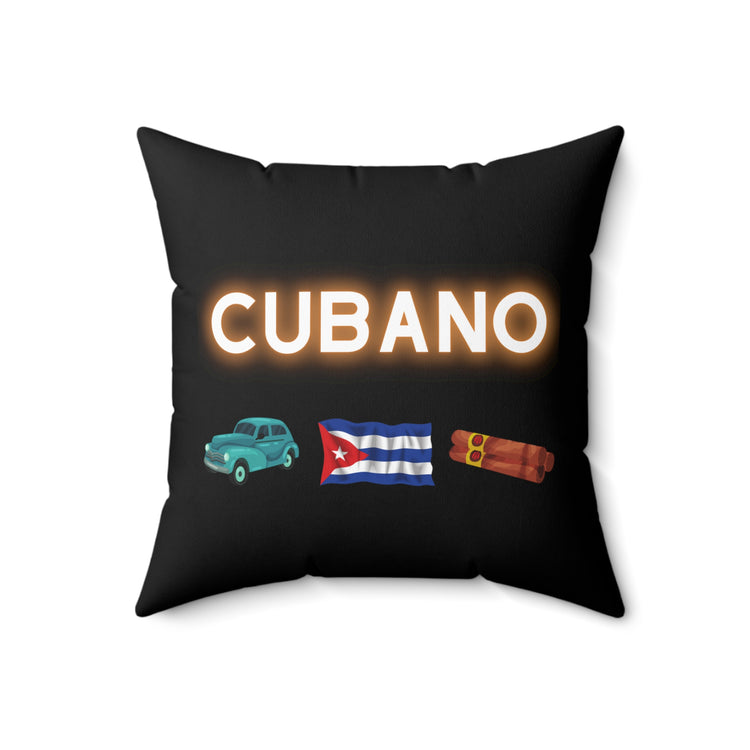 Cubano Coffee Lover Domino Players Graphic Cute Tiles Game Enthusiasts Gag Men Women T Shirt Spun Polyester Square Pillow