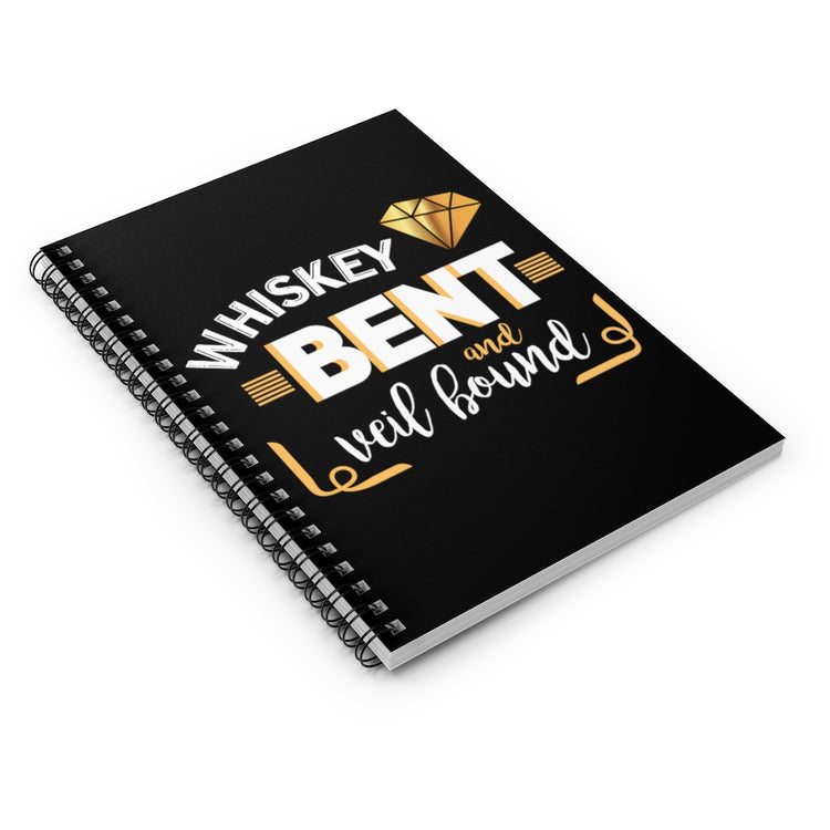 Spiral Notebook   Funny Wedding Veils Entourages Sarcastic Engagement Bridal Hilarious Drunk