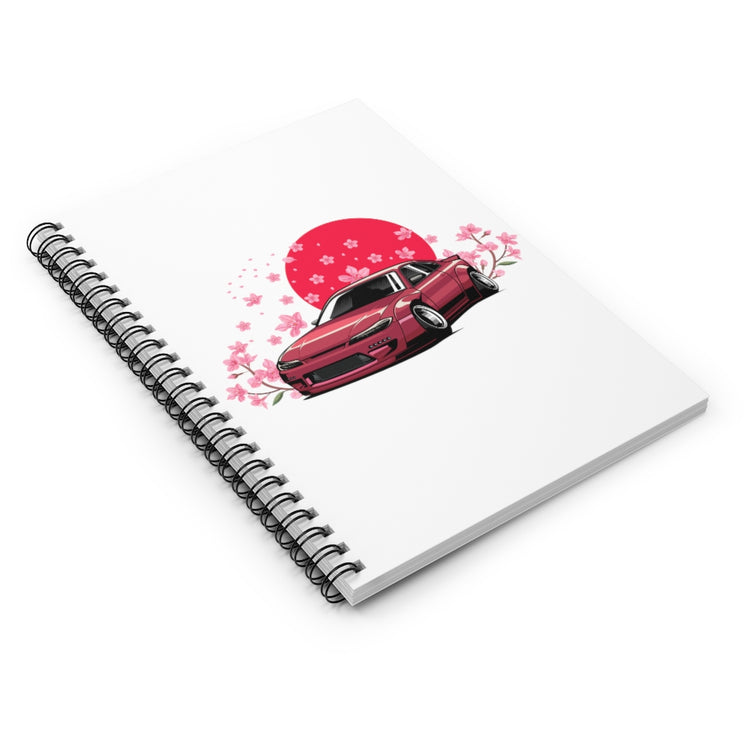 Spiral Notebook  Hilarious Sportscar Devotee Automobile Auto Sedan Car Lover Humorous Racing Aspiration Driving Enthusiast