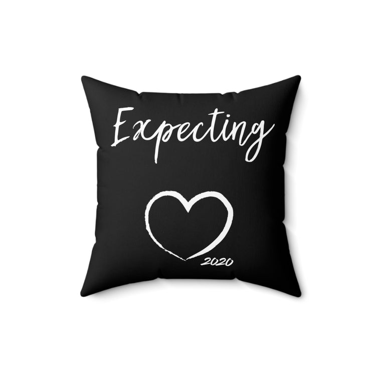 Expecting A Baby On 2020 Baby Bump Spun Polyester Square Pillow