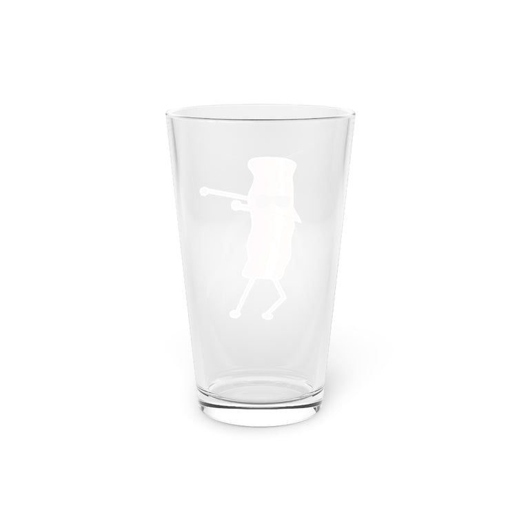 Beer Glass Pint 16oz  Humorous Bacont Strip loin