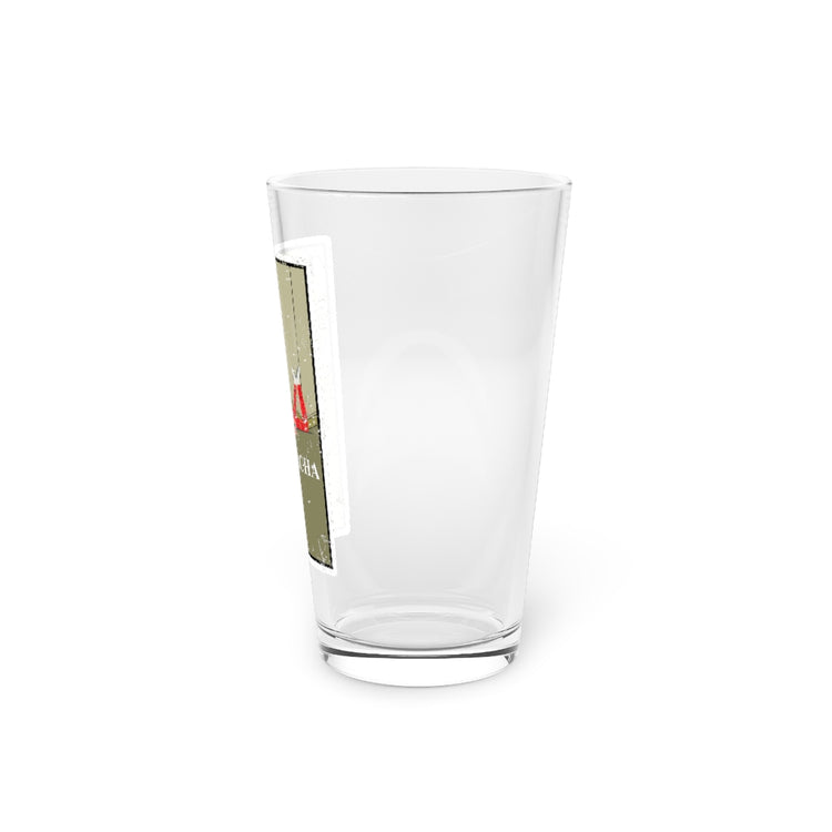 Beer Glass Pint 16oz  Novelty La Borracha Tequila Shots