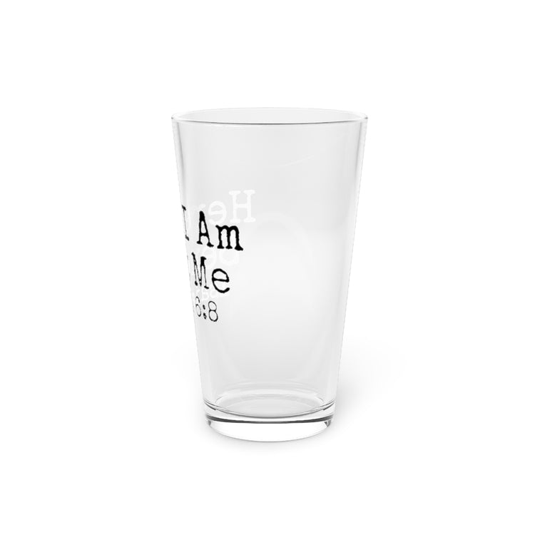 Beer Glass Pint 16oz Novelty Gospel Writing Psalms Believer Religious Enthusiast Hilarious Sayings