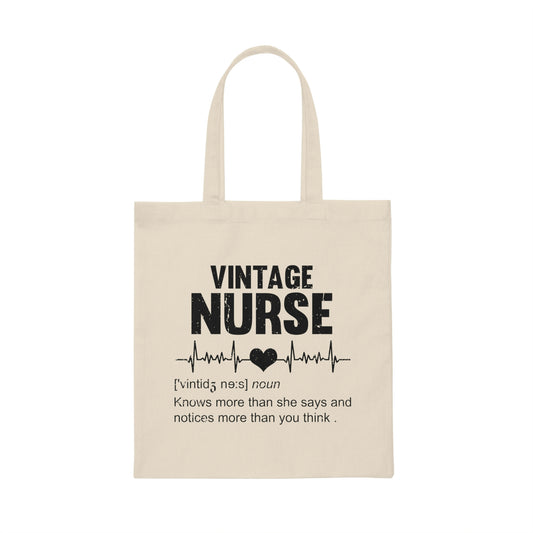 Novelty Nurse Registered  Physician Humorous Midwife Medical Worker Hospital Caregiver Canvas Tote Bag