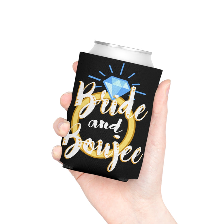 Beer Can Cooler Sleeve  Humorous Drinking Bride Sarcastic Engagement Bridal Funny Hilarious Vodka