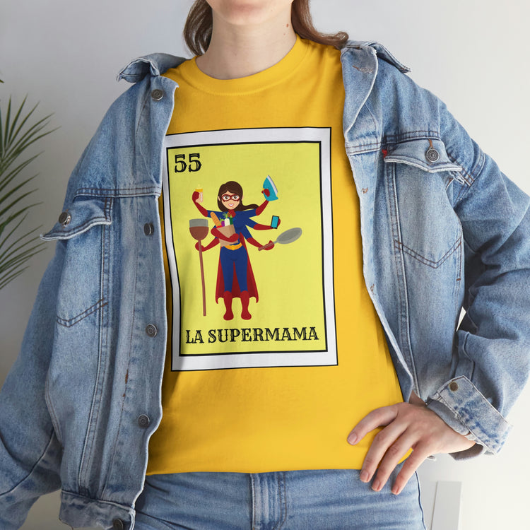 Shirt Funny Mexican Mothers Lottery Card Amusing  Comical Cheerful Cheerful Greeting T-Shirt Unisex Heavy Cotton Tee