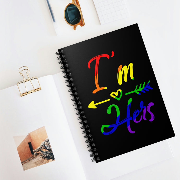 Spiral notebook Humorous LGBTQ Spouses Appreciation Statements Graphic Fun Supportive Wedding Entourages Quote