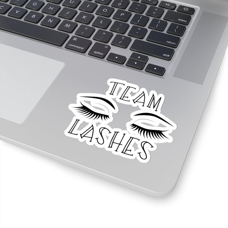 Sticker Decal Team Staches Team Lashes Gender Reveal Stickers For Laptop Car