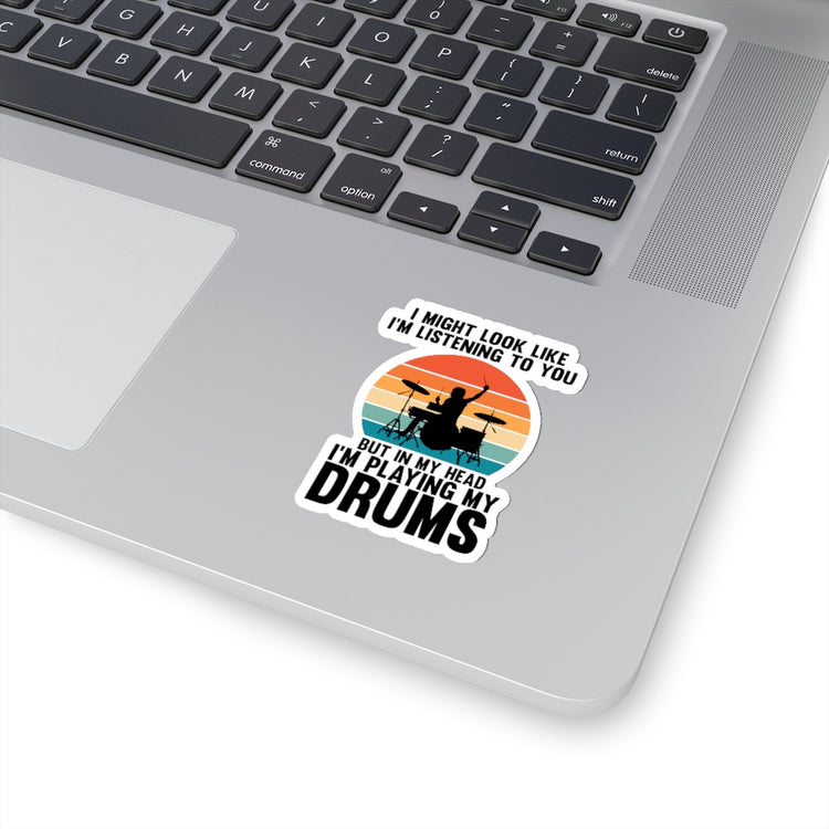 Sticker Decal Humorous Drums Electronic Musician Synthesizers Enthusiast Novelty Instrument Stickers For Laptop Car