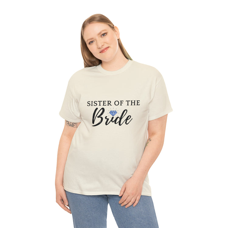 Shirt Funny Supportive Sibling Of Fiancée Bachelorette Bridal Bridesmaid Engagement T-Shirt Unisex Heavy Cotton Tee