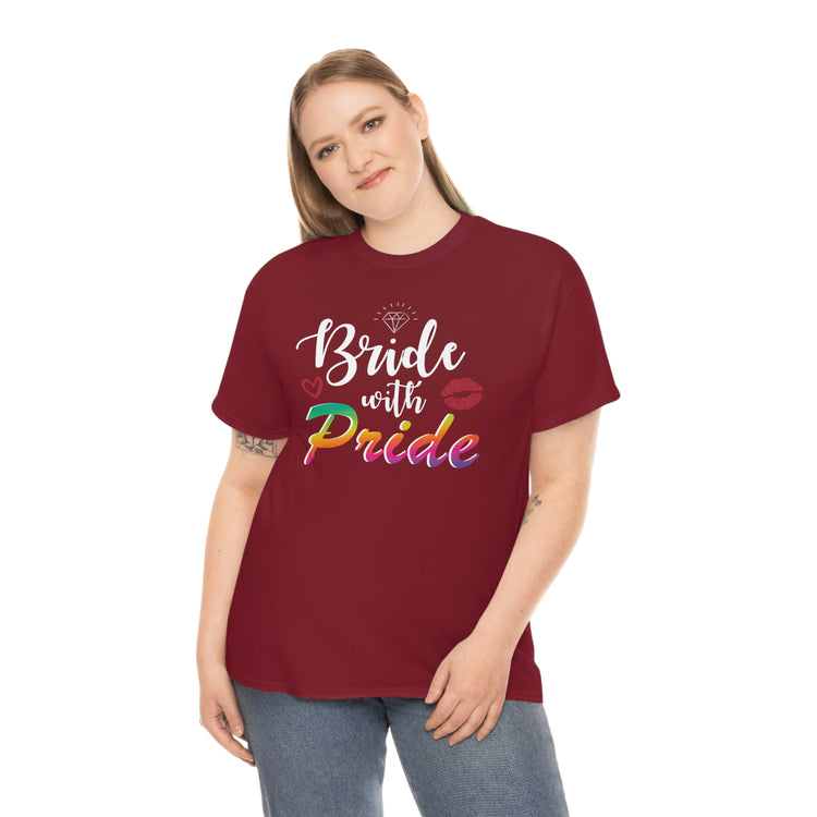 Humorous LGBTQ Bridal Appreciation Statements Graphic Puns Hilarious Supportive Bridesmaid Illustration Quote Black Shirt / White Print for