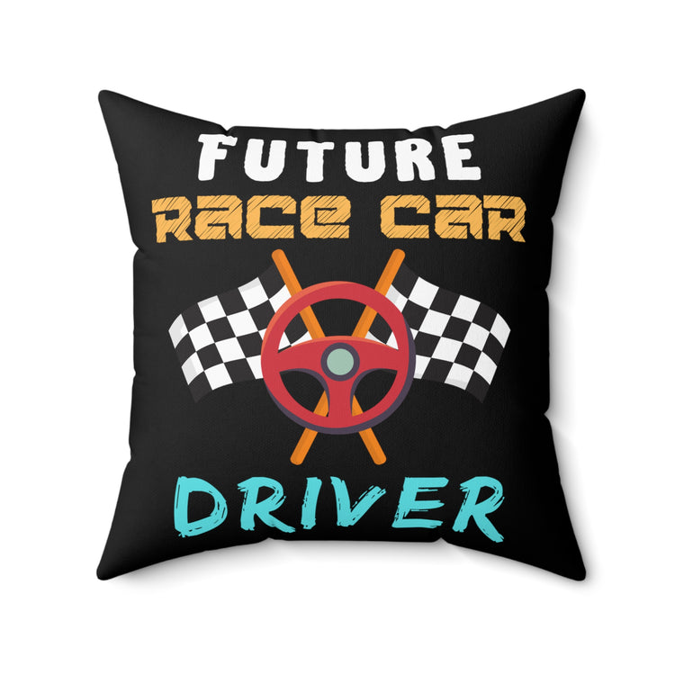 Vintage Racing Aspiration Driving Enthusiast Retro Rally Drifts Marathons Men Women T Shirts Spun Polyester Square Pillow