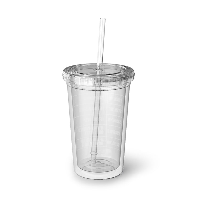 16oz Plastic Cup Humorous Techies Supports Mockery Fees Introverts Graphic Hilarious Computer Technicians Hourly Payment Gags