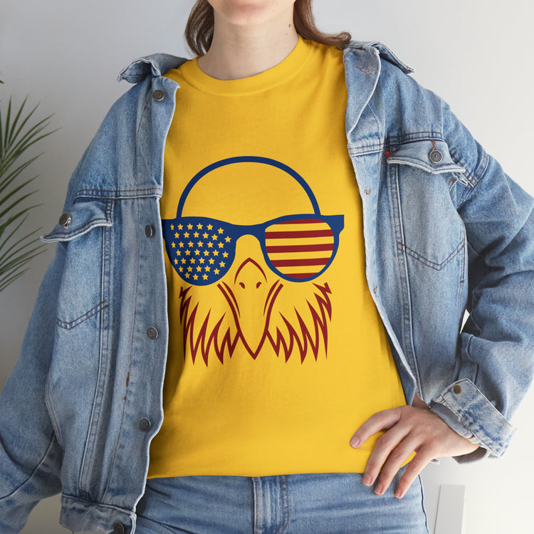 Shirt Funny Cute Patriotic Eagle American Flag 4th Of July Freedom National  Pride T-Shirt Gift Unisex Heavy Cotton Tee