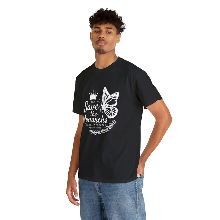 Shirt Funny The Monarchs Milkweed Plant Butterflies Butterflies Garden Nectar Planting T-Shirt Unisex Heavy Cotton Tee