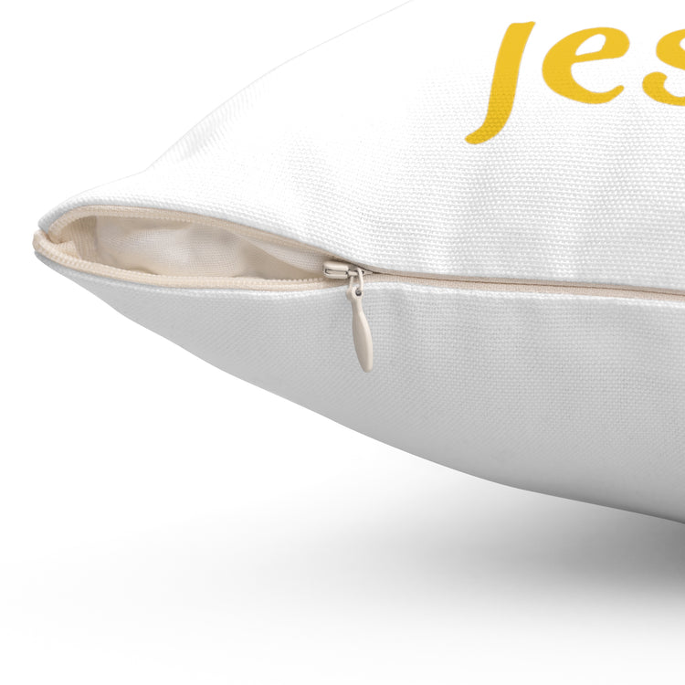 The Struggle Is Real But So Is Jesus Spun Polyester Square Pillow