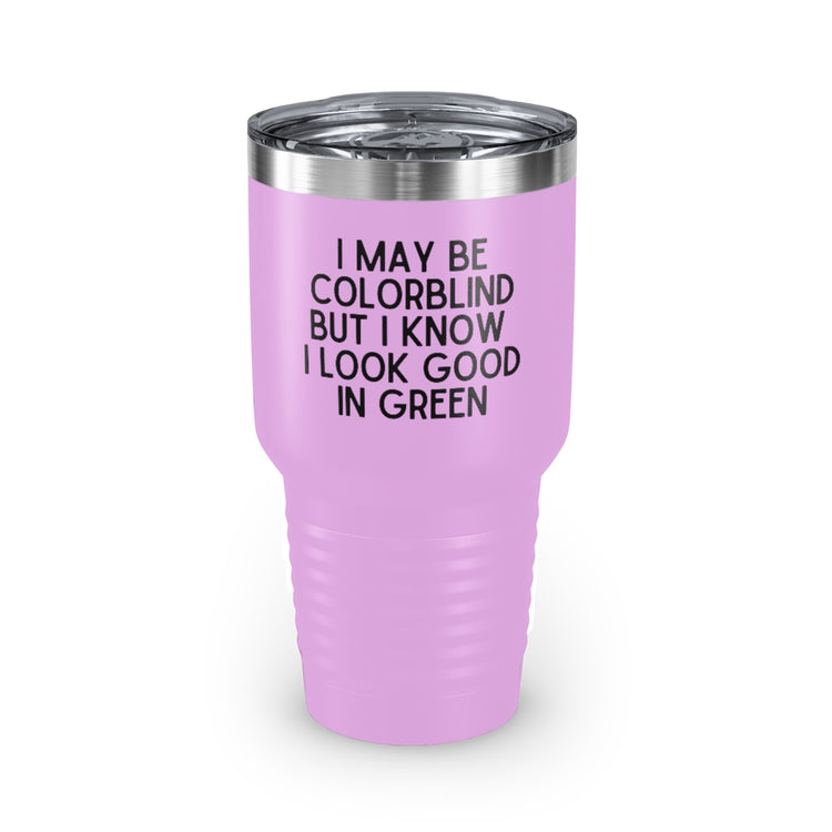 30oz Tumbler Stainless Steel Colors Novelty Colorblind Daltonism Achromatopsia Eye Disorders Hilarious