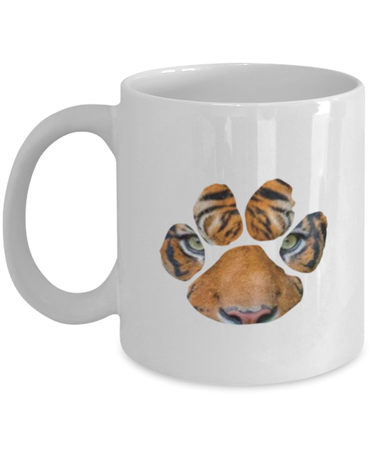 Coffee Mug Funny Tiger Eyes In Paw Wild Life Animals