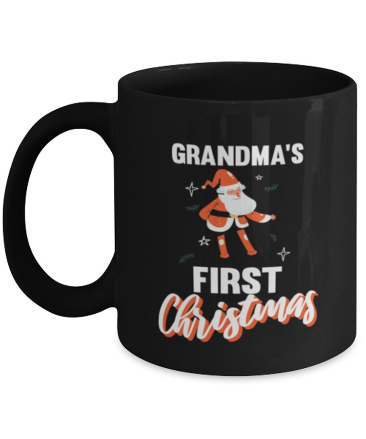 Coffee Mug Funny Grandma's First Christmas Mimi Nana