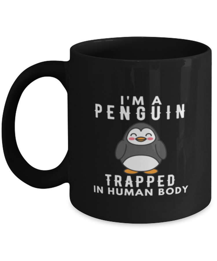 Coffee Mug Funny  I'm A Penguin Trapped In Human Body Introvert