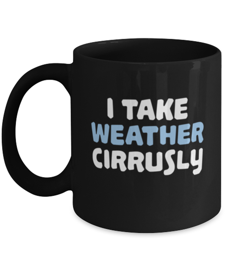 Coffee Mug Funny I Take Weather Cirrusly Meteorology