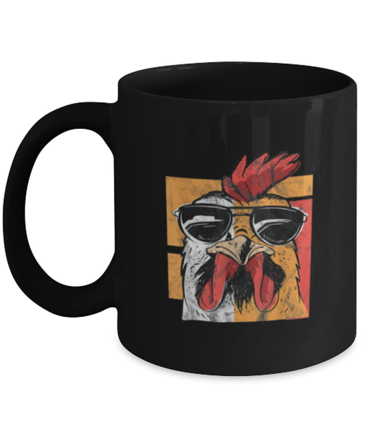 Coffee Mug Funny Rooster Sunglasses