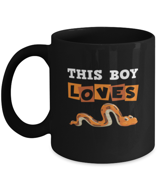 Coffee Mug Funny This boy loves Snake Herpetologist