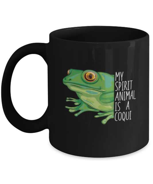 Coffee Mug Funny My Spirit Animal is a Coqui Frog Puerto Rico