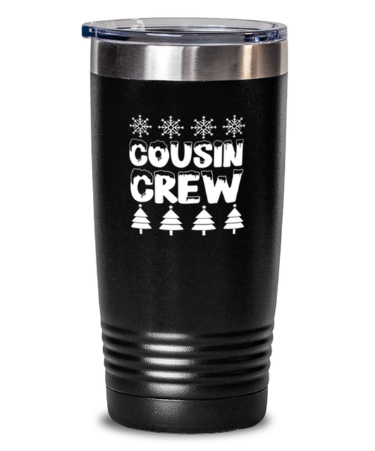 20 oz Tumbler Stainless Steel Insulated  Funny Cousin Crew Relatives Family Christmas