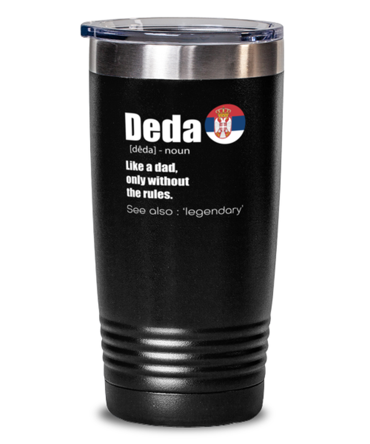 20 oz Tumbler Stainless Steel Insulated Funny Deda Definition Grandpa