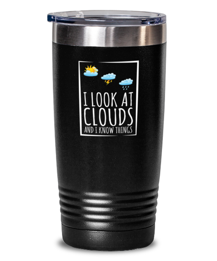 20 oz Tumbler Stainless Steel Insulated  Funny Meteorologists Climatology