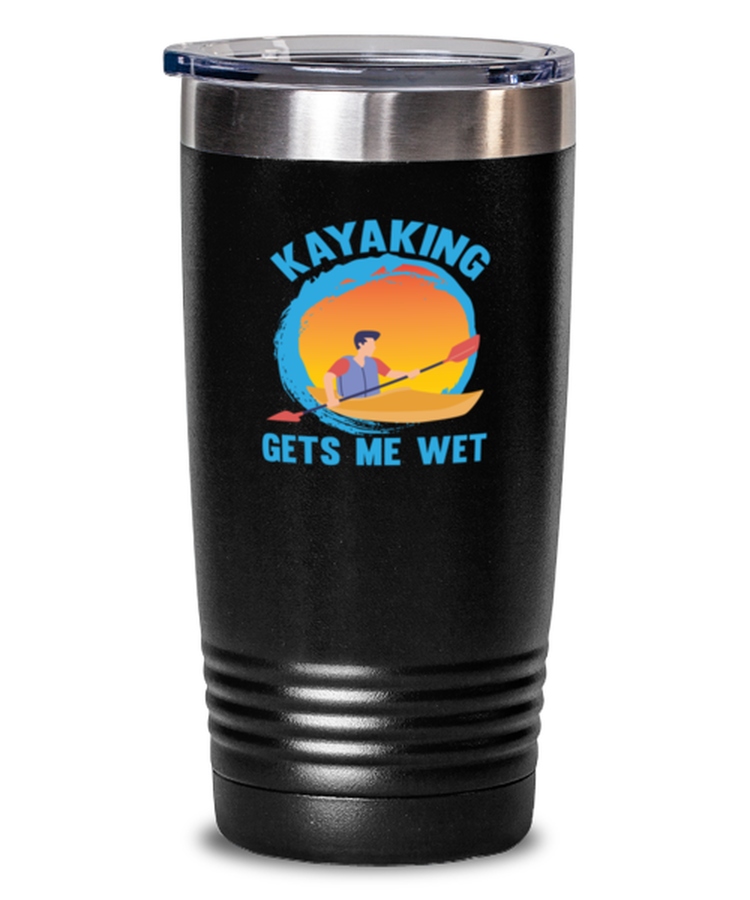 20 oz Tumbler Stainless Steel Insulated  Funny Kayaking Sports Adventure