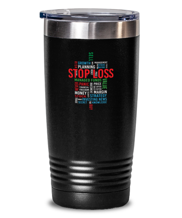 20 oz Tumbler Stainless Steel Insulated  Funny Market Trader Busines