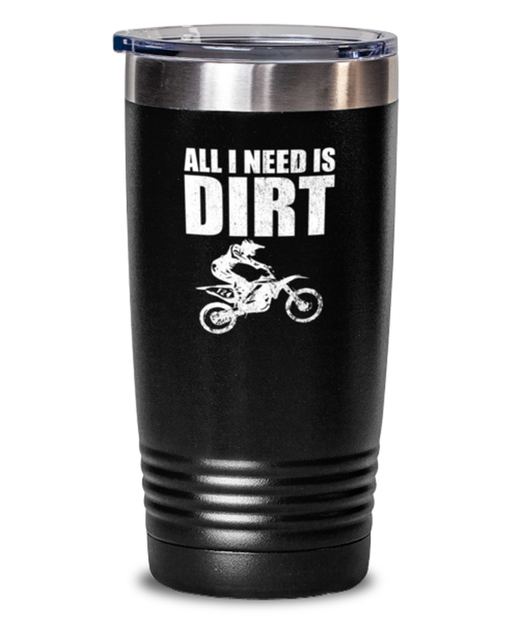 20 oz Tumbler Stainless Steel Insulated Funny Motocross Off-Roading Sports