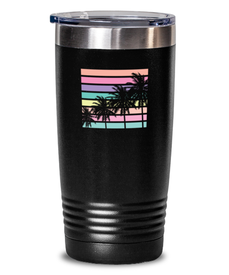 20 oz Tumbler Stainless Steel Insulated Funny Palm Tree Tropica Nature