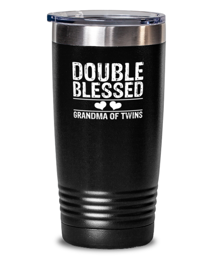 20 oz Tumbler Stainless Steel Insulated  Funny Grandma Of Twin