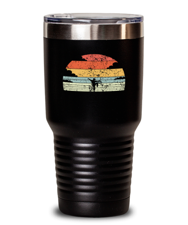 30 oz Tumbler Stainless Steel Insulated Funny Retro Kung Fu Martial Arts