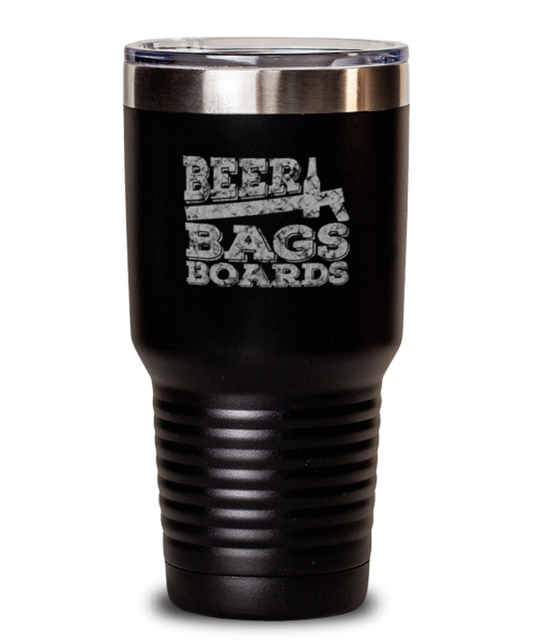 30 oz Tumbler Stainless Steel Insulated Funny Beer Bags Boards Cornhole